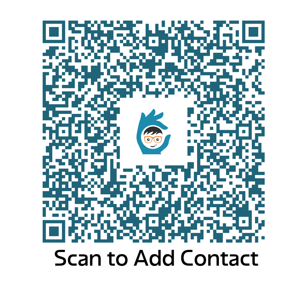 QR code - scan to add Handy100 to your contacts